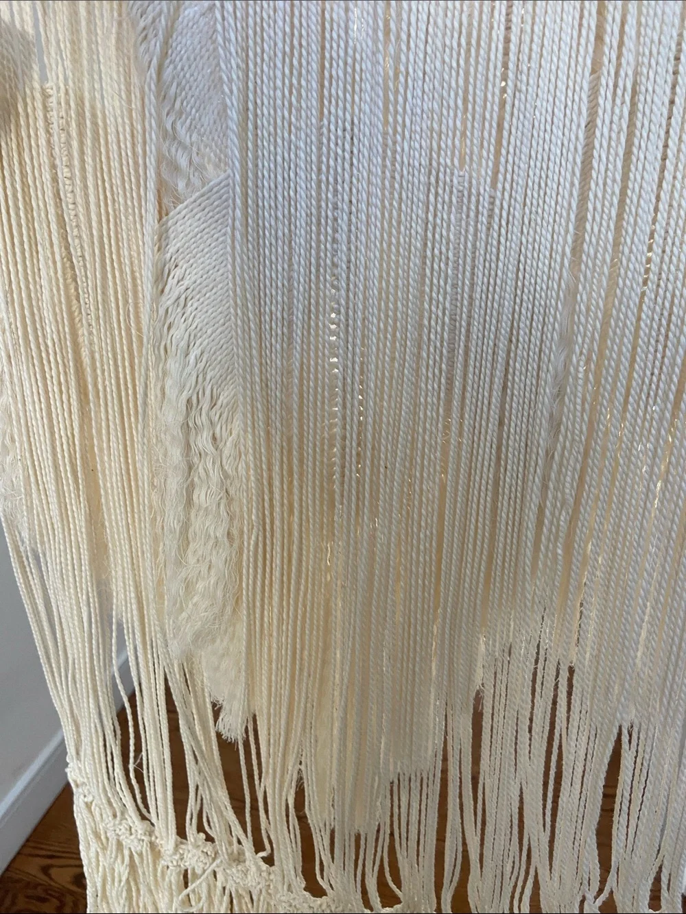 Pottery Barn Cream Macramé Wall Hanging